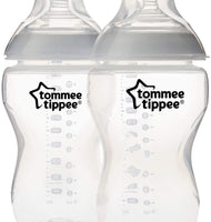 Tommee Tippee Closer to Nature Clear Baby Bottles, 340 ml, 2 Count