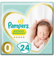 Pampers New Baby Premium Protection Size 0 24 Nappies Carry Pack