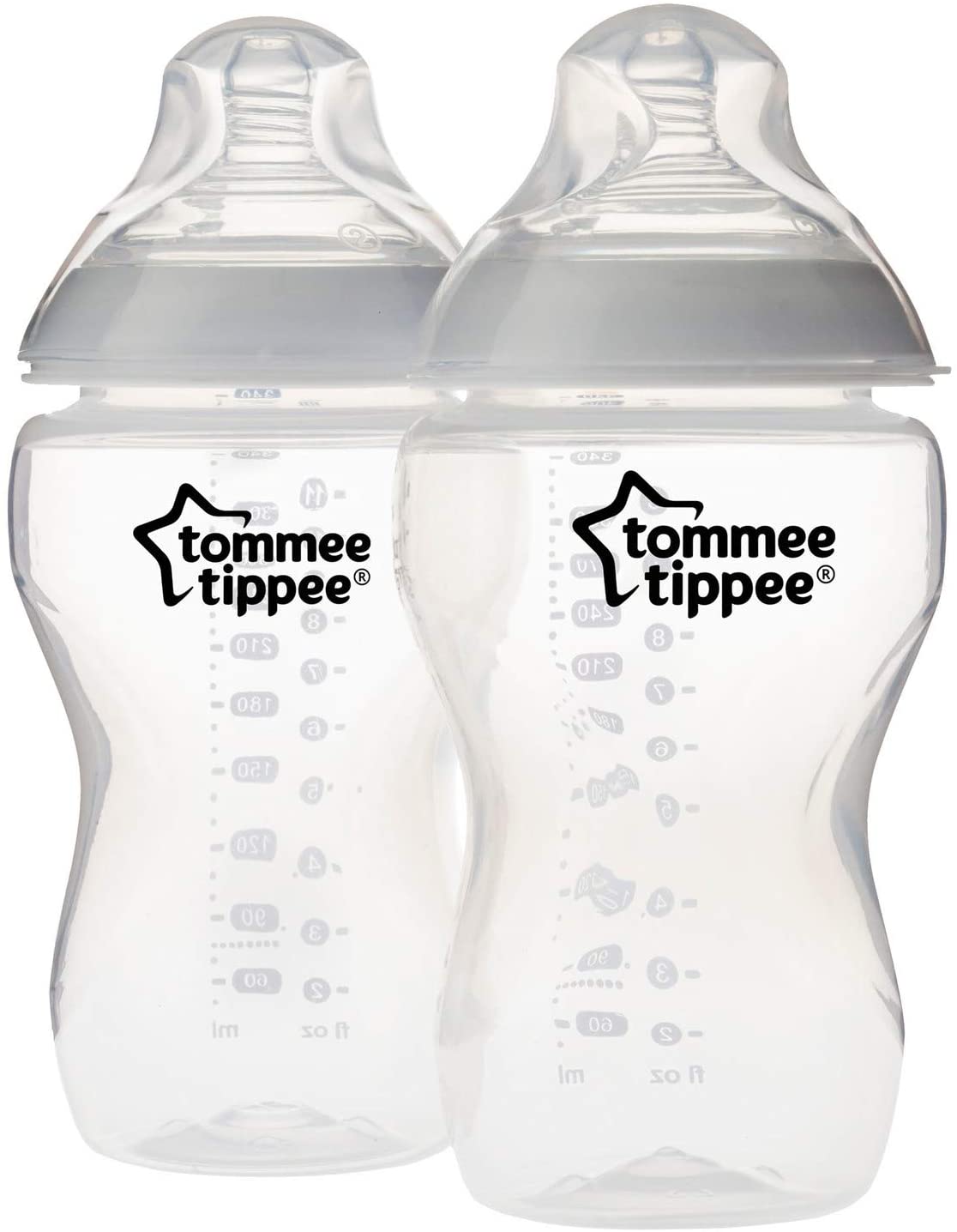 Tommee-Tippee-Closer-to-Nature-Clear-Baby-Bottles-340 ml-2-Count